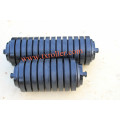 snub roller Impact Roller Rubber lagging idler for belt conveyor transport line